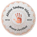 Logo Aktion Saubere Hände Bronze Zertifikat