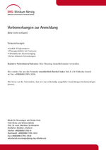 Anmeldung Neurologische Frühreha