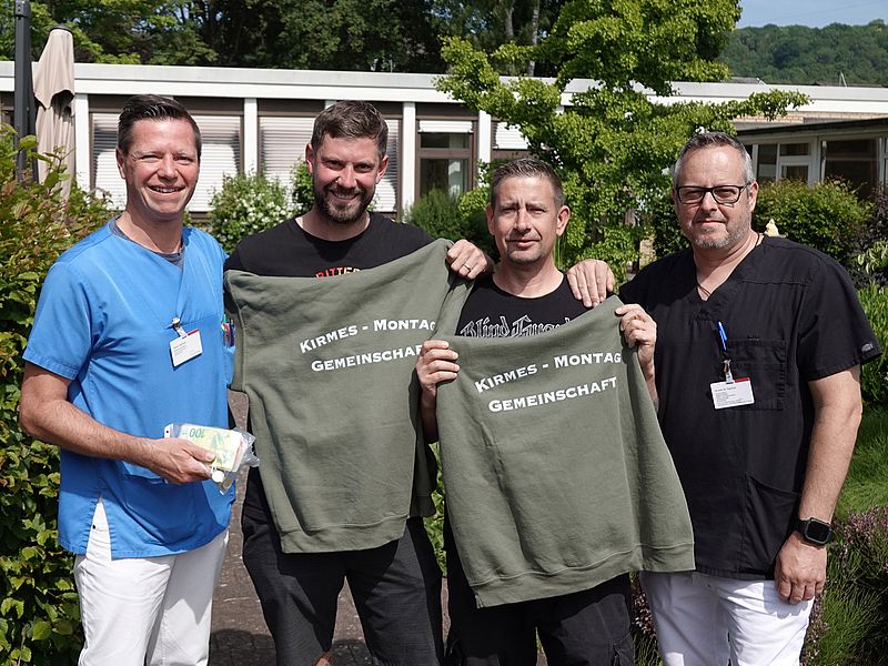Bachemer Kirmesmontagsgemeinschaft spendete 2.600 Euro für die Palliativstation am Klinikum Merzig