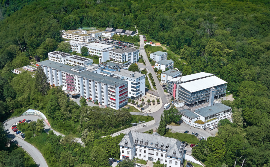 Luftaufnahme des Gebäudes der SHG Sonnenberg