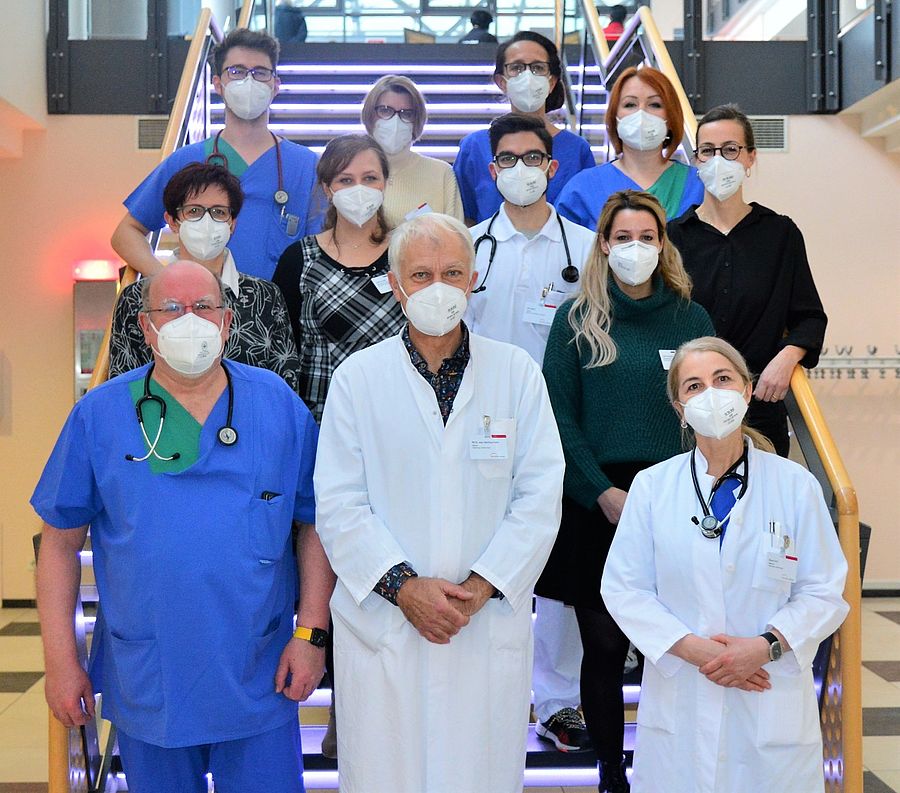 Gruppenfoto des Teams der Diabetologie