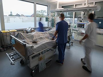 Patientenzimmer im Intensivmedizinischen Zentrum