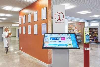 Infoterminal im Klinikum Idar-Oberstein