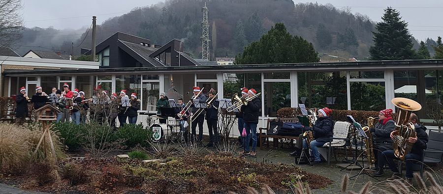 Musiker bei ihrem Konzert