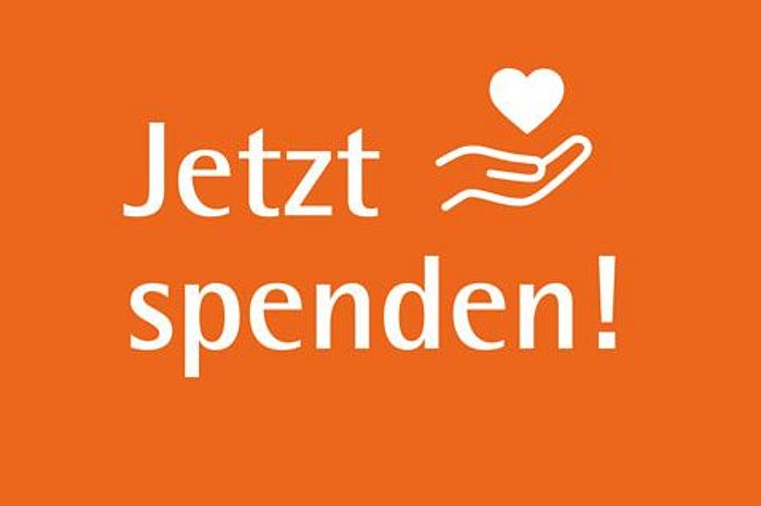 Icon mit dem Spendenaufruf