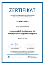 Q2 Zertifikat Lungenkrebs-früherkennung mit Niedrigdosis-Computertomografie